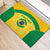 Custom Brazil Football Rubber Doormat Vamos Selecao - Yellow - Wonder Print Shop