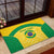 Custom Brazil Football Rubber Doormat Vamos Selecao - Yellow - Wonder Print Shop