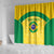 Custom Brazil Football Shower Curtain Vamos Selecao - Yellow