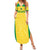 Custom Brazil Football Summer Maxi Dress Vamos Selecao - Yellow - Wonder Print Shop