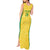 Custom Brazil Football Tank Maxi Dress Vamos Selecao - Yellow - Wonder Print Shop