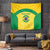 Custom Brazil Football Tapestry Vamos Selecao - Yellow - Wonder Print Shop