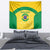Custom Brazil Football Tapestry Vamos Selecao - Yellow - Wonder Print Shop