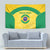 Custom Brazil Football Tapestry Vamos Selecao - Yellow - Wonder Print Shop