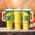 Custom Brazil Football Tumbler With Handle Vamos Selecao - Yellow - Wonder Print Shop