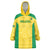 Custom Brazil Football Wearable Blanket Hoodie Vamos Selecao - Yellow - Wonder Print Shop