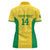 Custom Brazil Football Women Polo Shirt Vamos Selecao - Yellow - Wonder Print Shop