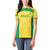 Custom Brazil Football Women Polo Shirt Vamos Selecao - Yellow - Wonder Print Shop