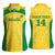 Custom Brazil Football Women Sleeveless Polo Shirt Vamos Selecao - Yellow - Wonder Print Shop