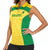 Custom Brazil Football Women Sleeveless Polo Shirt Vamos Selecao - Yellow - Wonder Print Shop