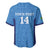 Custom Brazil Football Baseball Jersey Vamos Selecao - Blue - Wonder Print Shop