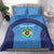 Custom Brazil Football Bedding Set Vamos Selecao - Blue - Wonder Print Shop
