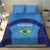 Custom Brazil Football Bedding Set Vamos Selecao - Blue - Wonder Print Shop