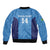 Custom Brazil Football Bomber Jacket Vamos Selecao - Blue - Wonder Print Shop