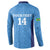 Custom Brazil Football Button Sweatshirt Vamos Selecao - Blue - Wonder Print Shop