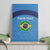 Custom Brazil Football Canvas Wall Art Vamos Selecao - Blue - Wonder Print Shop