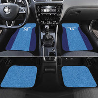 Custom Brazil Football Car Mats Vamos Selecao - Blue - Wonder Print Shop