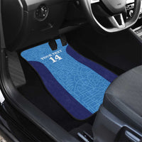 Custom Brazil Football Car Mats Vamos Selecao - Blue - Wonder Print Shop