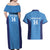 Custom Brazil Football Couples Matching Off Shoulder Maxi Dress and Hawaiian Shirt Vamos Selecao - Blue - Wonder Print Shop