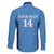 Custom Brazil Football Family Matching Long Sleeve Bodycon Dress and Hawaiian Shirt Vamos Selecao - Blue - Wonder Print Shop