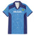 Custom Brazil Football Family Matching Mermaid Dress and Hawaiian Shirt Vamos Selecao - Blue - Wonder Print Shop