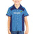 Custom Brazil Football Family Matching Off The Shoulder Long Sleeve Dress and Hawaiian Shirt Vamos Selecao - Blue - Wonder Print Shop