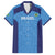 Custom Brazil Football Family Matching Off Shoulder Maxi Dress and Hawaiian Shirt Vamos Selecao - Blue - Wonder Print Shop