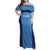 Custom Brazil Football Family Matching Off Shoulder Maxi Dress and Hawaiian Shirt Vamos Selecao - Blue - Wonder Print Shop