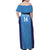 Custom Brazil Football Family Matching Off Shoulder Maxi Dress and Hawaiian Shirt Vamos Selecao - Blue - Wonder Print Shop