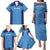 Custom Brazil Football Family Matching Puletasi and Hawaiian Shirt Vamos Selecao - Blue - Wonder Print Shop