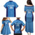 Custom Brazil Football Family Matching Puletasi and Hawaiian Shirt Vamos Selecao - Blue - Wonder Print Shop