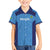 Custom Brazil Football Family Matching Short Sleeve Bodycon Dress and Hawaiian Shirt Vamos Selecao - Blue - Wonder Print Shop