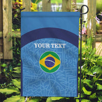 Custom Brazil Football Garden Flag Vamos Selecao - Blue - Wonder Print Shop