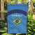 Custom Brazil Football Garden Flag Vamos Selecao - Blue - Wonder Print Shop