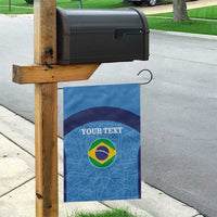Custom Brazil Football Garden Flag Vamos Selecao - Blue - Wonder Print Shop