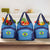 Custom Brazil Football Grocery Bag Vamos Selecao - Blue