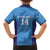 Custom Brazil Football Kid Hawaiian Shirt Vamos Selecao - Blue - Wonder Print Shop