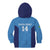 Custom Brazil Football Kid Hoodie Vamos Selecao - Blue - Wonder Print Shop