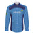 Custom Brazil Football Long Sleeve Button Shirt Vamos Selecao - Blue - Wonder Print Shop