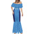 Custom Brazil Football Mermaid Dress Vamos Selecao - Blue - Wonder Print Shop