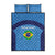 Custom Brazil Football Quilt Bed Set Vamos Selecao - Blue - Wonder Print Shop