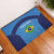 Custom Brazil Football Rubber Doormat Vamos Selecao - Blue - Wonder Print Shop