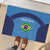 Custom Brazil Football Rubber Doormat Vamos Selecao - Blue - Wonder Print Shop