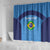 Custom Brazil Football Shower Curtain Vamos Selecao - Blue