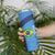 Custom Brazil Football Skinny Tumbler Vamos Selecao - Blue - Wonder Print Shop