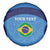 Custom Brazil Football Spare Tire Cover Vamos Selecao - Blue - Wonder Print Shop