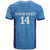Custom Brazil Football T Shirt Vamos Selecao - Blue - Wonder Print Shop