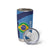 Custom Brazil Football Tumbler Cup Vamos Selecao - Blue - Wonder Print Shop