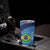 Custom Brazil Football Tumbler Cup Vamos Selecao - Blue - Wonder Print Shop