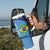 Custom Brazil Football Tumbler With Handle Vamos Selecao - Blue - Wonder Print Shop